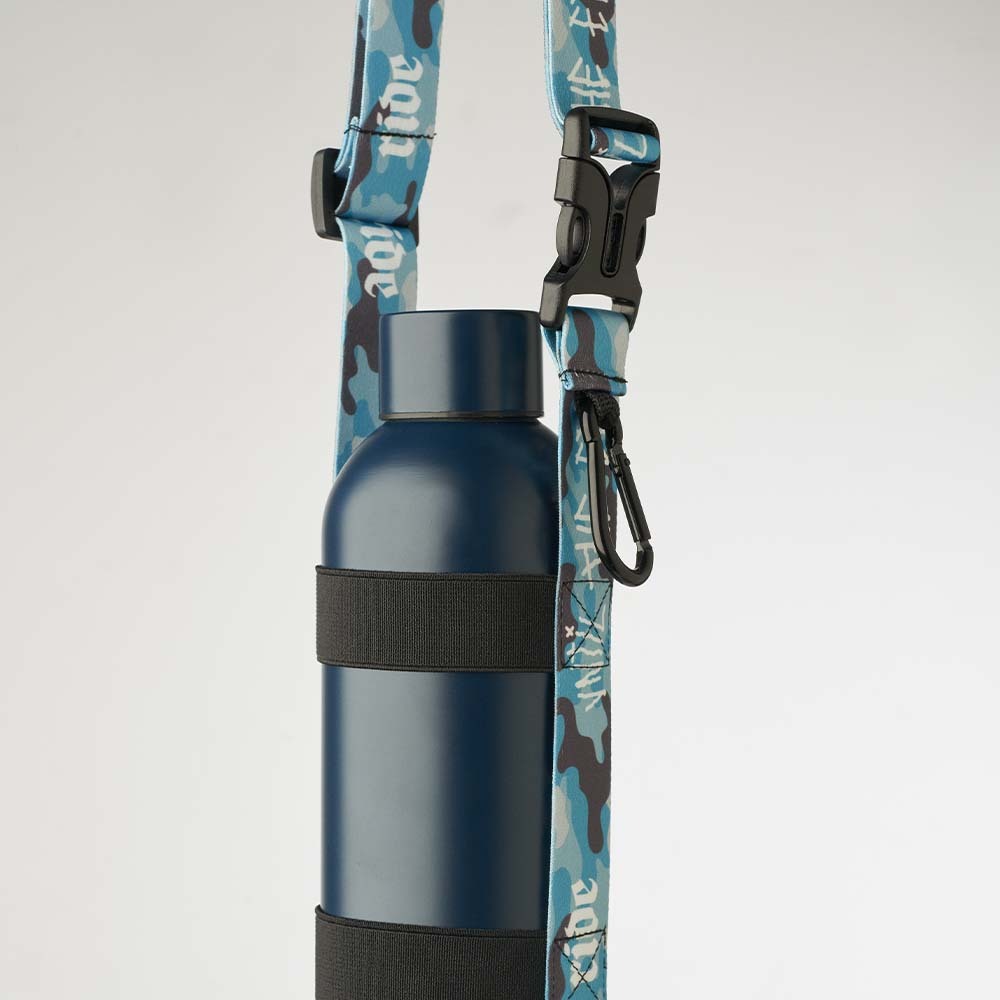 MLBH09 Detachable sublimated cross bottle holder with carabiner