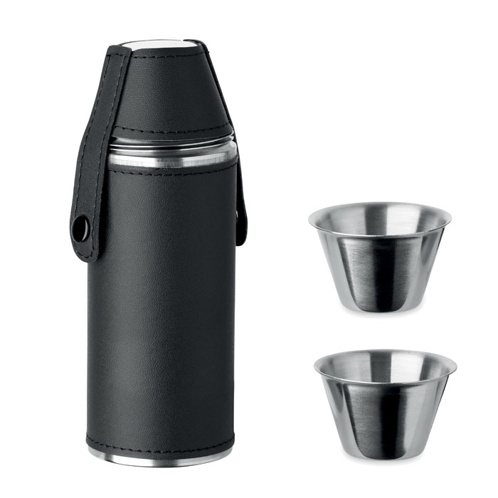 Cocoon Hip flask with shot cups