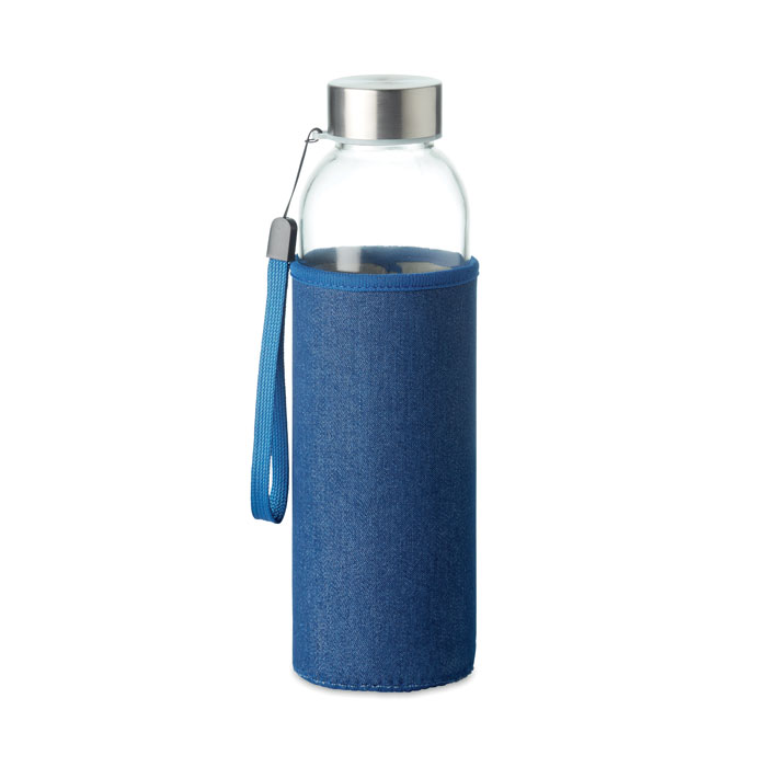 Utah Denim Glass bottle in pouch 500 ml