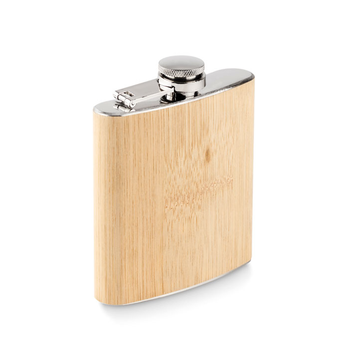 Hiphip Bamboo slim hip flask 170ml