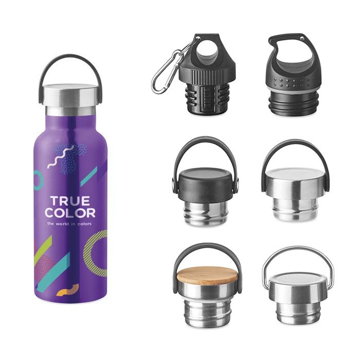 MS8450 500ml pantone matched double wall stainless steel bottles.